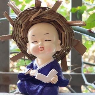 Bộ tượng 4 chú tiểu đội nón rơm ( Cầm- kì- thi - hoạ)