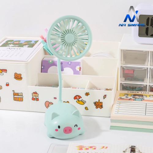 Quạt Mini Tích Điện Để Bàn Tiện Lợi Pin Khoẻ , Quạt Mạnh Hình Thú Dễ Thương | BigBuy360 - bigbuy360.vn