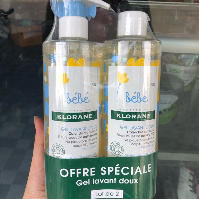 Sữa tắm cặp Bebe Klorane