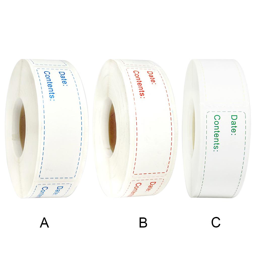 [toyman] Cuộn 150 Miếng Dán Tủ Lạnh Nhà Bếp Bền Bỉ Bảo Quản Thực Phẩm Đông Lạnh