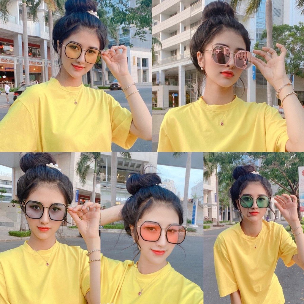 Kính mát nữ dáng vuông siêu sang chảnh hàng hot 2020 JJFD2011-Bảo hành 12 tháng 1 đỏi 1