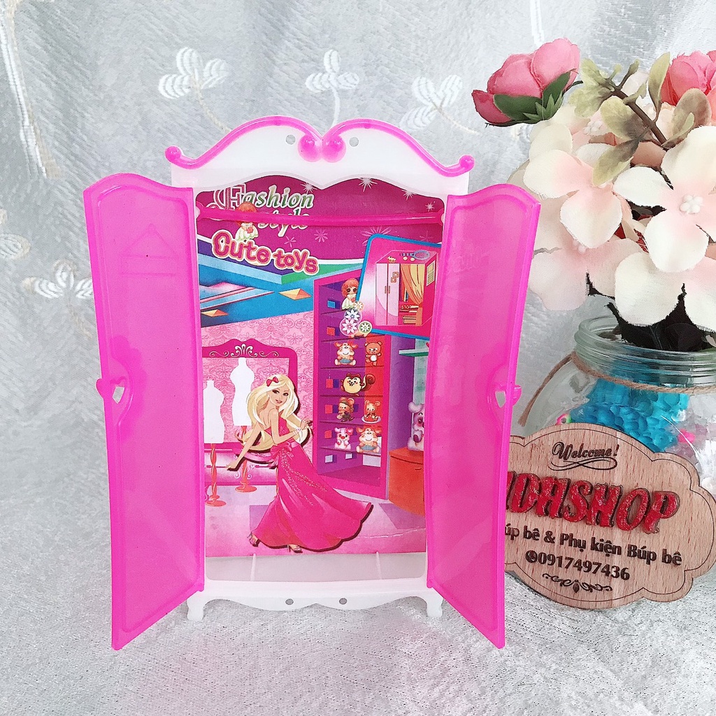 Các mẫu tủ nhựa cực xinh cho búp bê barbie