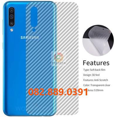 Miếng dán mặt lưng skin carbon Samsung Galaxy A40/ A40s
