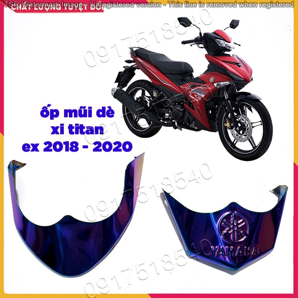 Bộ Ốp Mỏ Dè Xi TITAN Ex 150 2018 - 2020 ( Gía 1 Bộ trước sau) Ảnh thật Sp