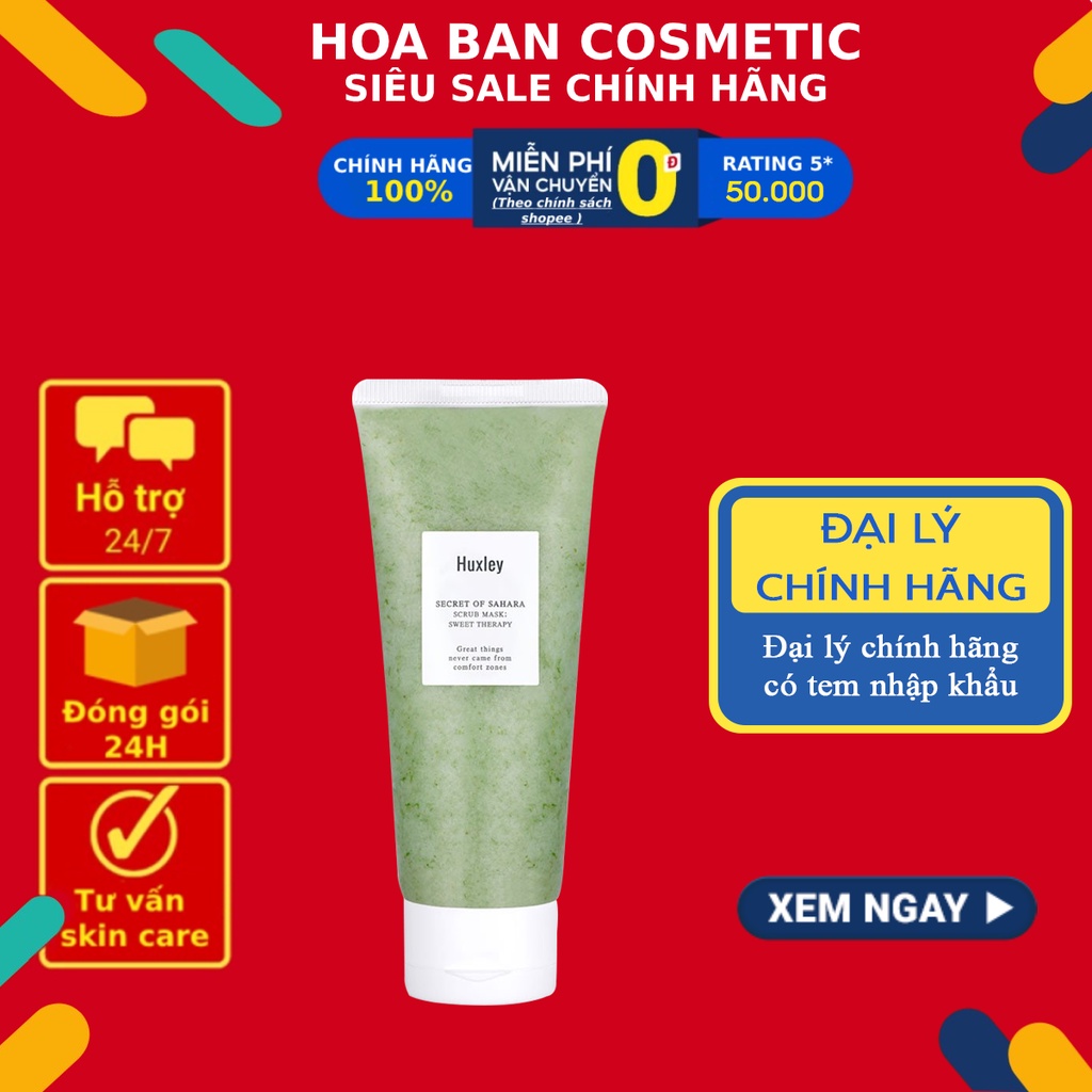 Mặt Nạ Tẩy Tế Bào Chết Huxley Scrub Mask: Sweet Therapy 30g - Huxley Mini