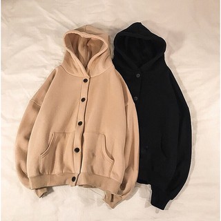 Áo khoác Nỉ Nút Gài