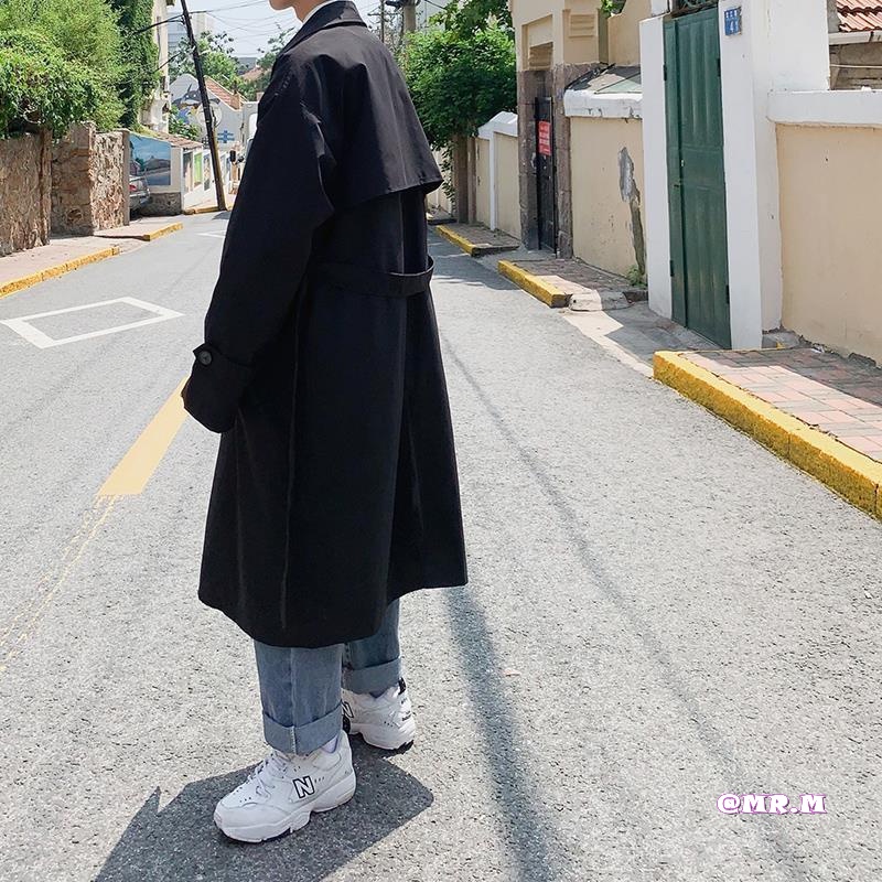 Áo khoác nam dáng dài hoài cổ màu sắc thời trang