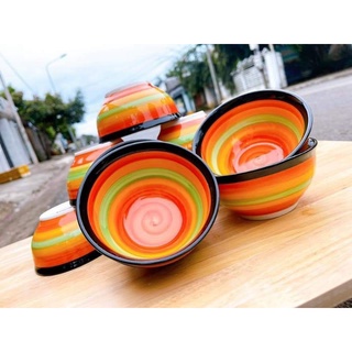 Combo 5 chén 7 sắc cầu vồng 11.5cm