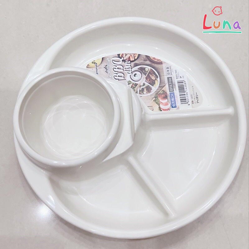 Khay tròn ăn dặm Inomata hàng nội địa nhật cho bé