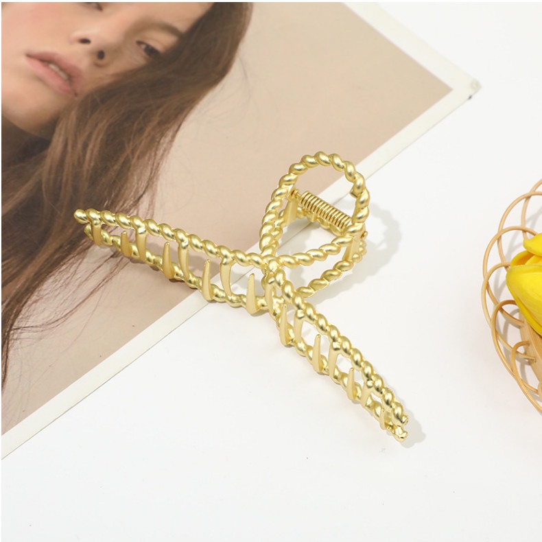 Kẹp tóc inox 11cm phong cách mới, kẹp tóc nữ kim loại nhiều mẫu mã