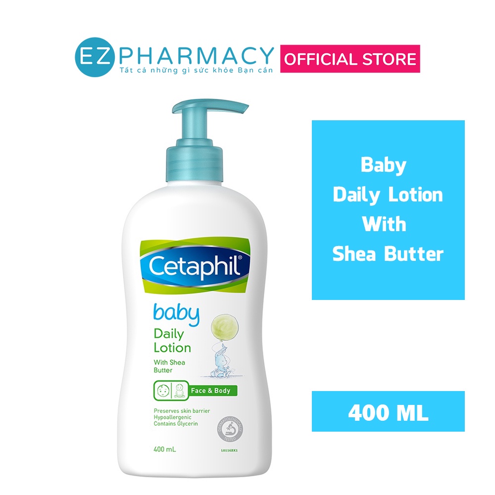 Sữa dưỡng ẩm hằng ngày cho bé Cetaphil Baby Daily Lotion With Shea Butter 400ml