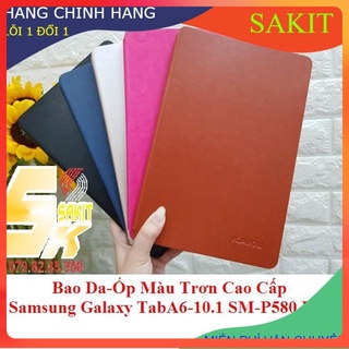 Bao Da-Ốp Màu Trơn Cao Cấp Samsung Galaxy Tab A6 10.1 Inch Spen (SM-P580/ P585).