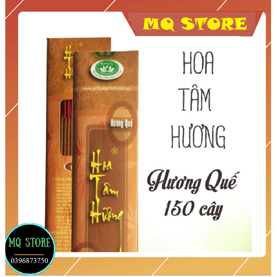 Nhang sạch thảo dược - HOA TÂM HƯƠNG 3 tấc (30cm)-Hương quế, Hương trầm