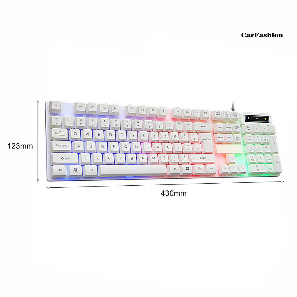 CDNP_K6 Universal Luminous Backlit Mechanical USB Wired Keyboard for PC Computer