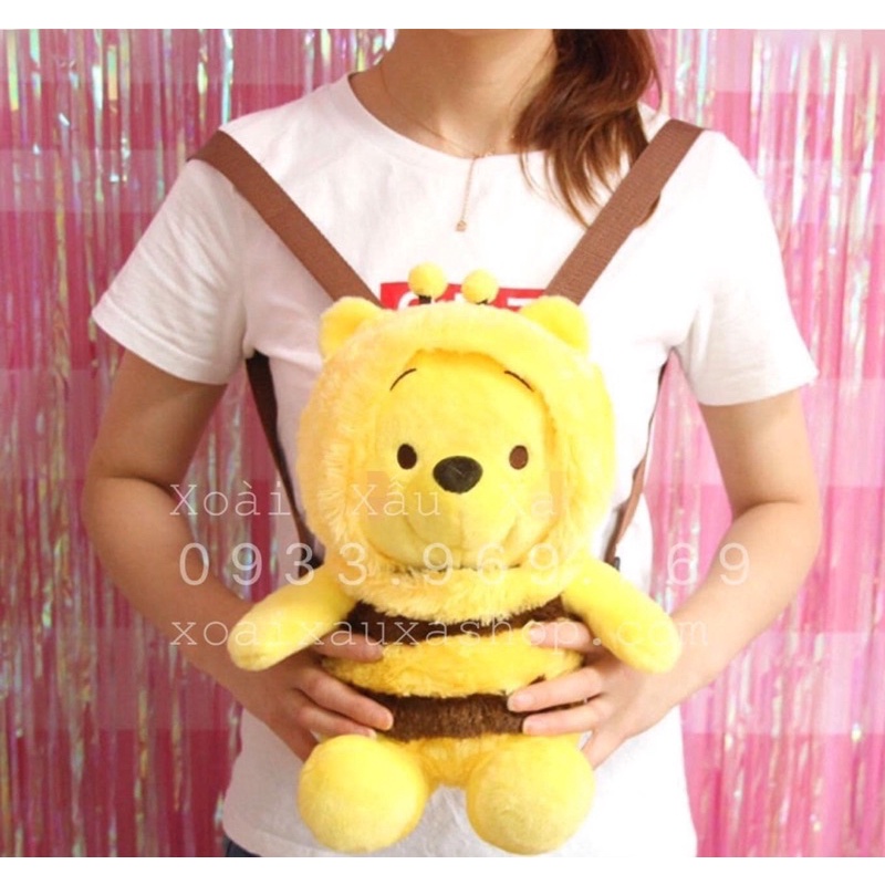 balo con gấu bông Gấu POOH HÀNG STORE DISNEY