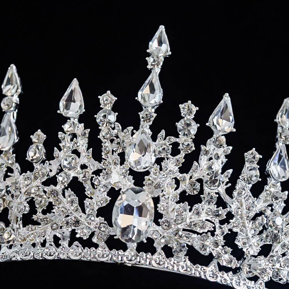 Vương Miện Hợp Kim Đính Đá Lấp Lánh Thời Trang