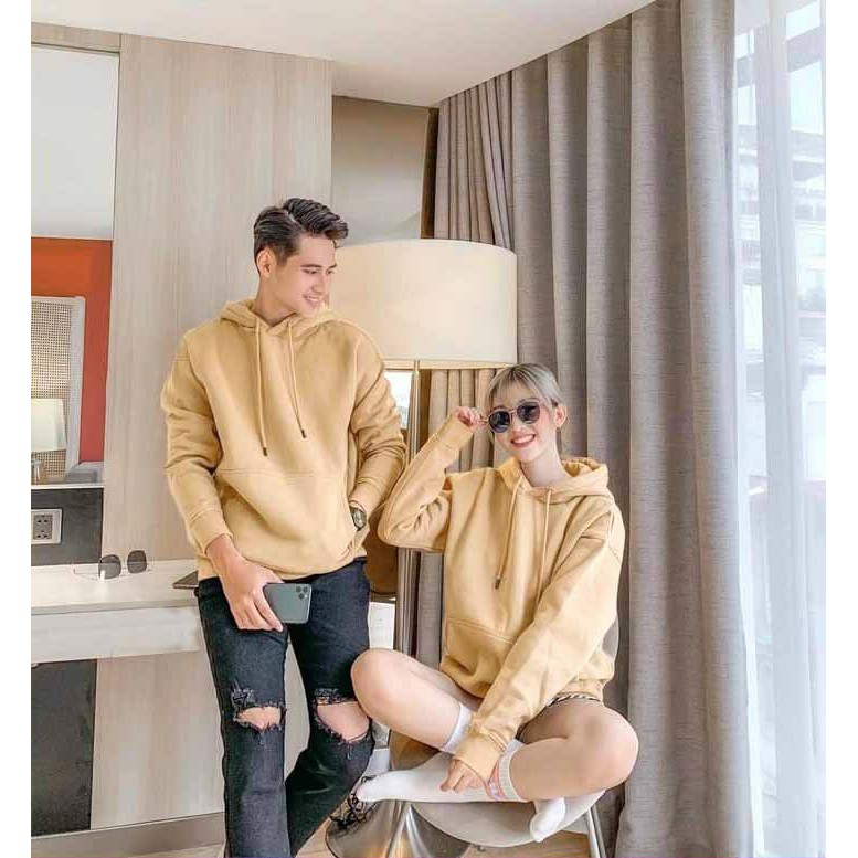 ÁO KHOÁC HOODIE TRƠN NAM ,NỮ FORM RỘNG