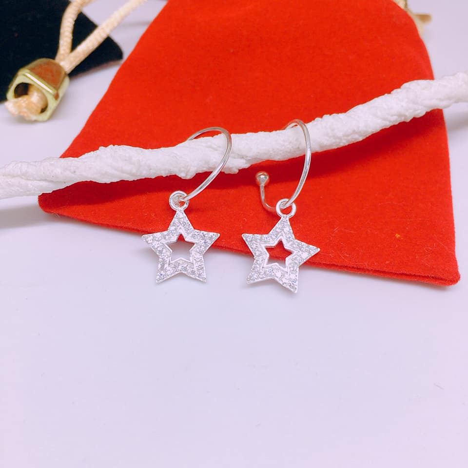 BÔNG TAI NGÔI SAO DẠNG VÒNG BẠC TA