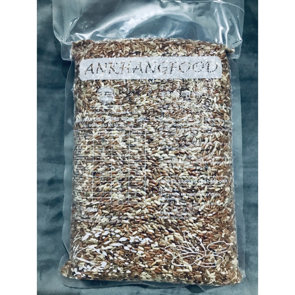 2Kg gạo lứt đỏ Điện Biên hút chân không An Khang Food - gạo dẻo, không ngâm, giảm cân | BigBuy360 - bigbuy360.vn