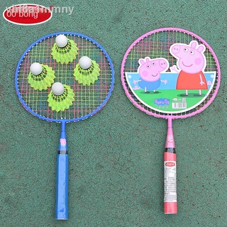 [ Siêu Tiết kiệm]☒◕Peppa Pig Vợt cầu lông trẻ em siêu nhẹ 2-8 tuổi Mẫu giáo học sinh Parent-child Baby Toy 3
