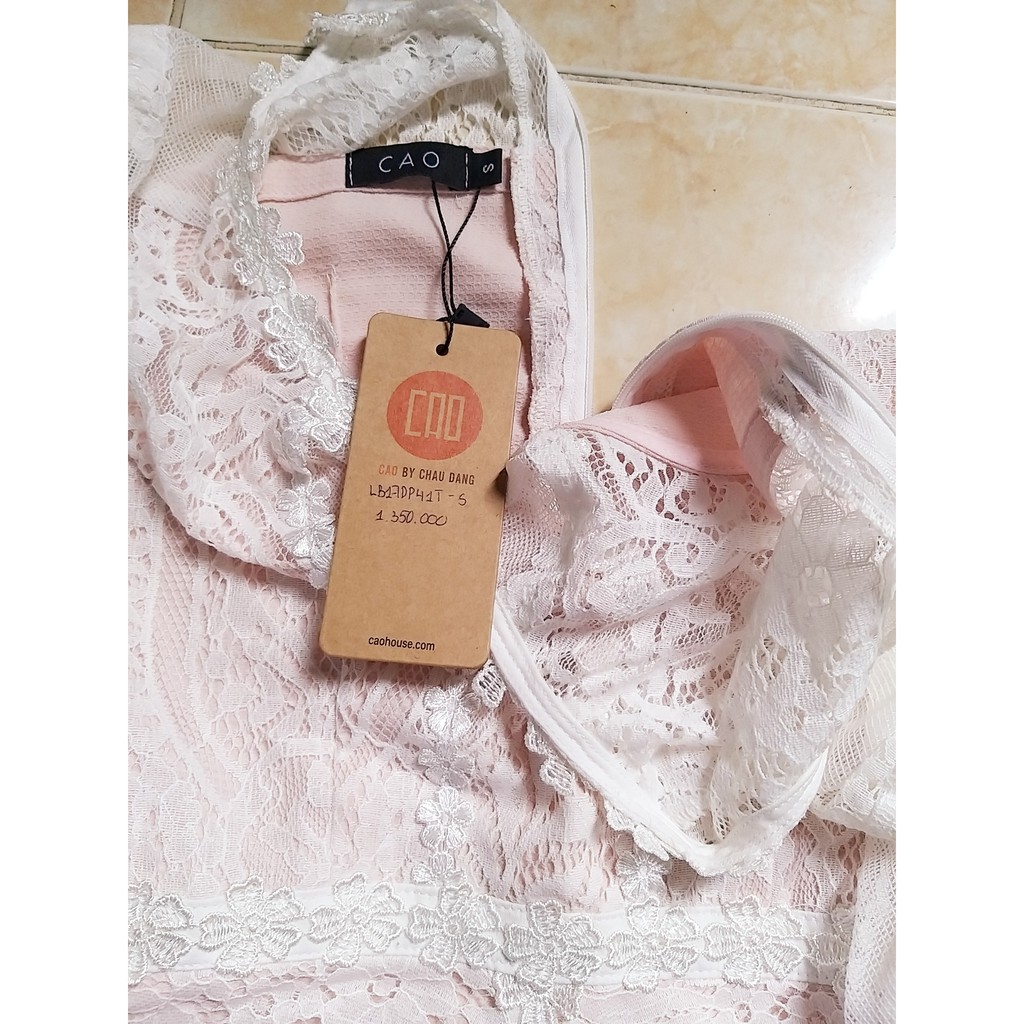 Đầm trắng Cao by chau dang, size S, nguyên tag
