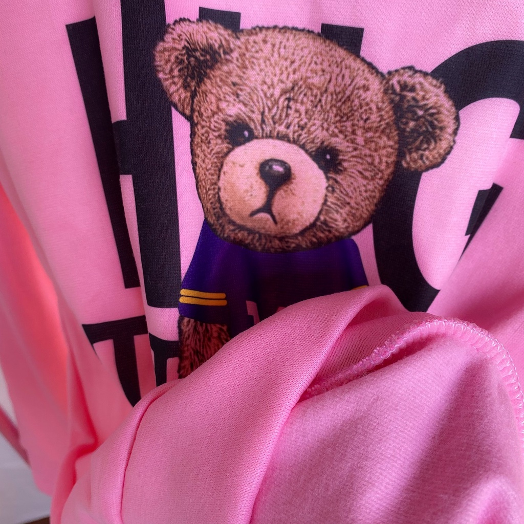 Áo Sweater nỉ bông Gấu M MOSCHINO  nam nữ