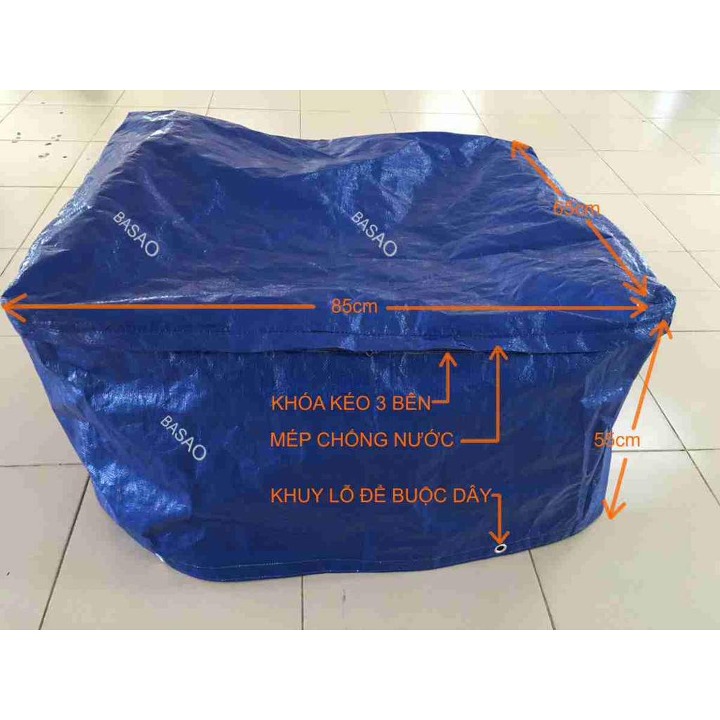 Túi chống mưa cho thùng ship hàng size lớn D85cm x R65cm x C50cm