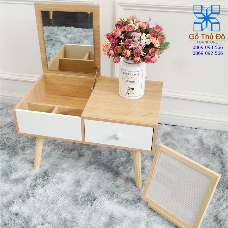Bàn Trang Điểm, Tủ Trang Điểm, Bàn Phấn Có Gương Gấp Ngọn Cao Cấp Hàng Nhập Khẩu - Gỗ Thủ Đô Furniture | BigBuy360 - bigbuy360.vn