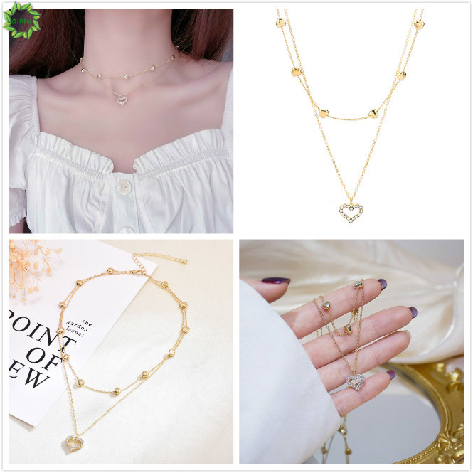 Dây chuyền mặt hình trái tim đính đá duyên dáng dành cho phái đẹp