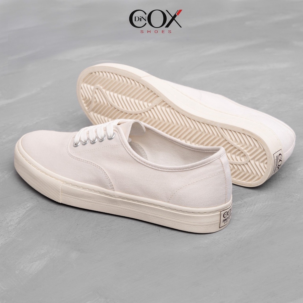 Giày Sneaker Nam Vải DINCOX E06 OFFWHITE