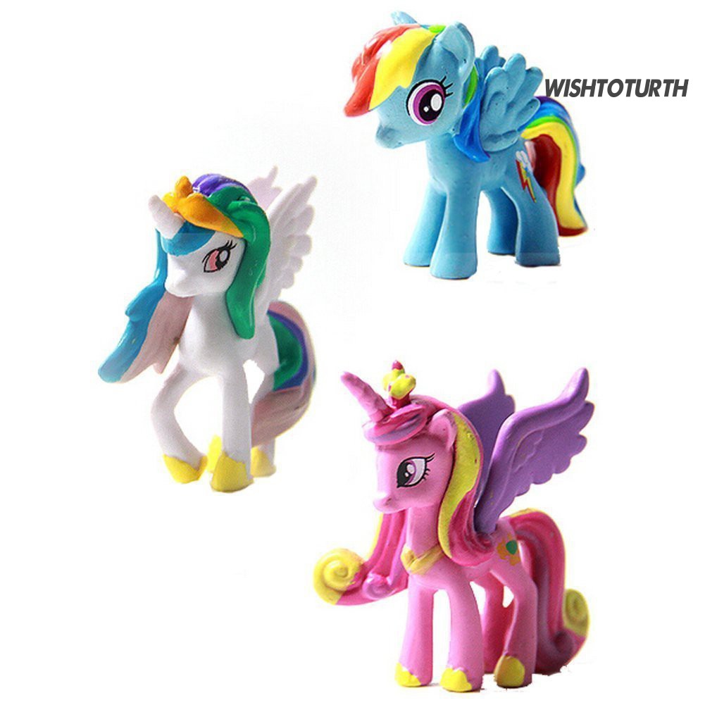 Set 12 Mô Hình Ngựa Pony Đồ Chơi Cho Bé