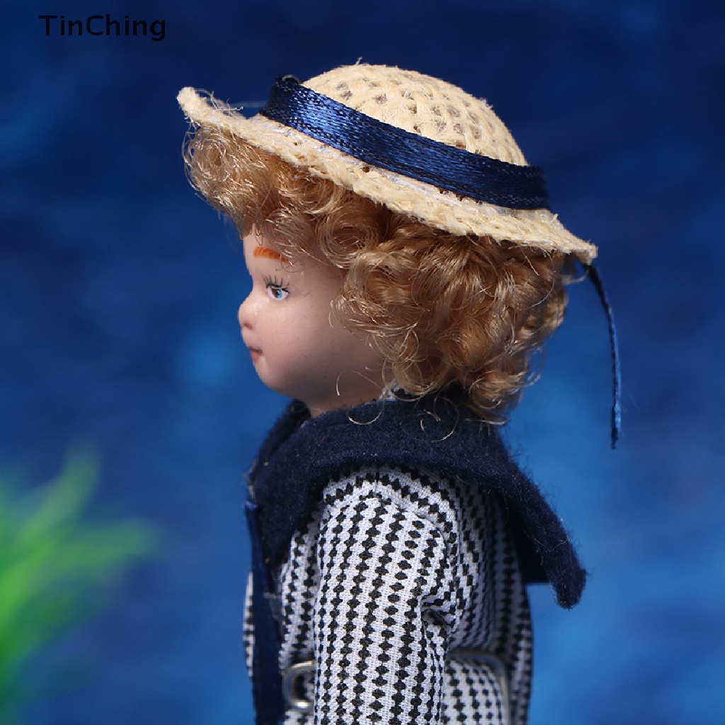 Mô Hình Búp Bê Đội Mũ Rơm Victoria Bằng Gốm Tỉ Lệ 1: 12