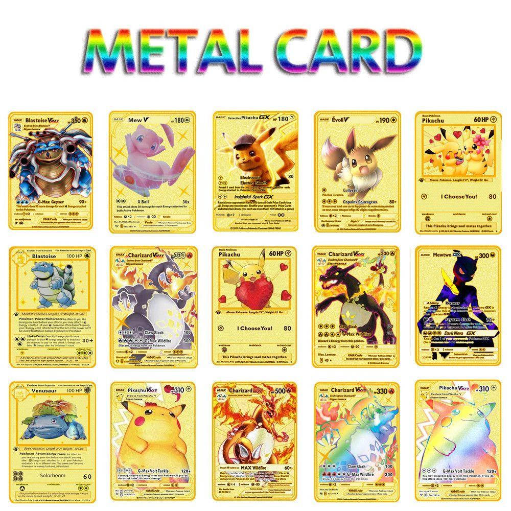 [COD] Pokemon Cards Christmas Gift Child Toys English Charizard Vmax GX Pokemo|Vmax Card