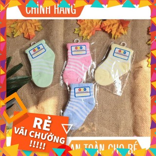 Vớ sơ sinh màu/ tất sơ sinh cho bé 0-6 tháng