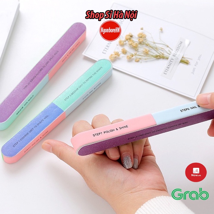 Dũa móng tay 6 mặt chà nhám và đánh bóng nhỏ gọn, an toàn, tiện lợi cho nữ GD222