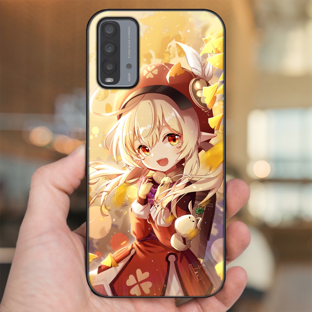 Ốp lưng Xiaomi Redmi 9T viền đen in hình Klee Genshin Impact