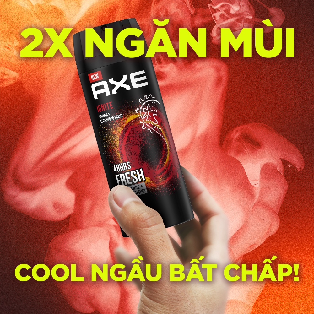 Xịt nước hoa toàn thân dành cho nam AXE Ignite (135ml) | BigBuy360 - bigbuy360.vn