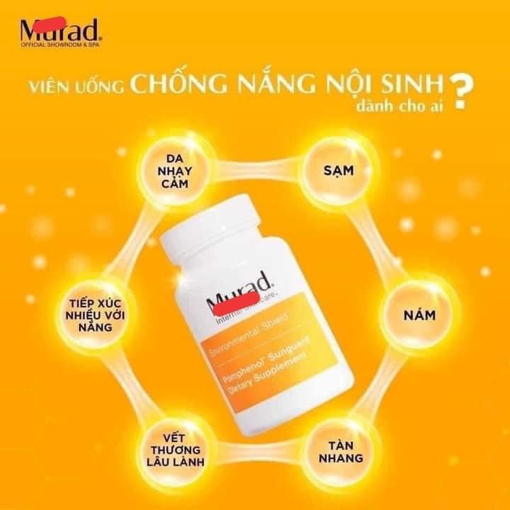 VIÊN LỰU UỐNG CHỐNG NẮNG NỘI SINH MU.RAD POMPHENOL SUNGUARD