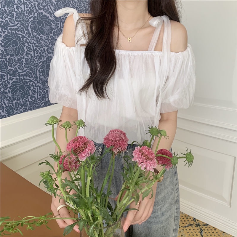 Mới Áo Trễ Vai Tay Ngắn Thời Trang Dành Cho Nữ