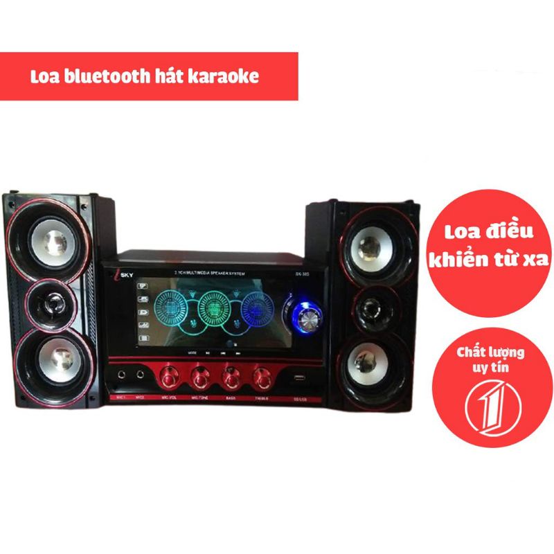 Loa Bluetooth, loa karaoke mini có điều khiển từ xa tiện lợi có nhiều tính năng