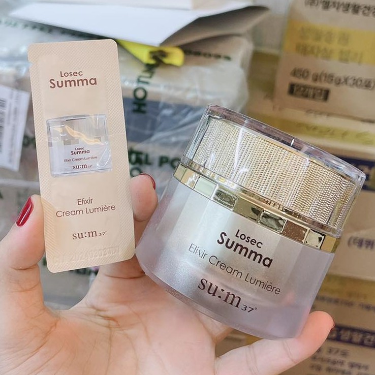 1 gói kem dưỡng trắng mờ thâm nám Sum losec Summa Elixir Cream Lumiere