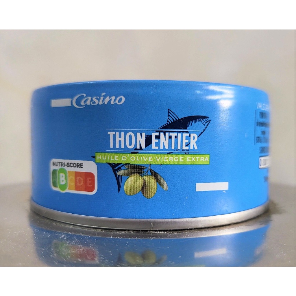 Cá Ngừ Ngâm Dầu Oliu Casino 160g - Casino Thon Entier Huile D'Olive Vierge Extra