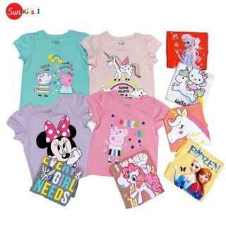 Áo thun cho bé gái, áo phông bé gái chất cotton mềm mát, size 1 - 7 tuổi