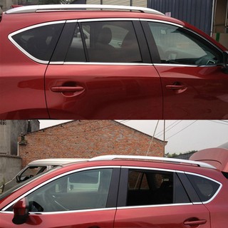 Nẹp viền chân kính và cong kính inox xe mazda cx5 2014-2017