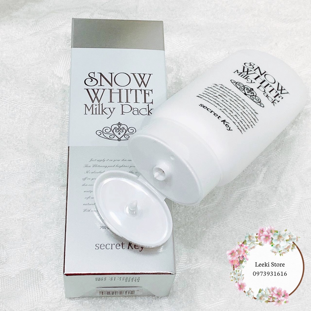 Kem Tắm Trắng Secret Key Snow White Milky Pack 200gr