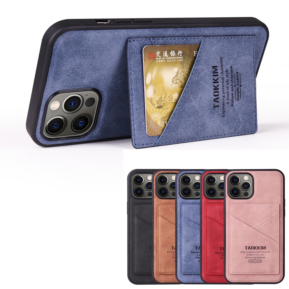 Bao Da Điện Thoại Chống Sốc Kèm Ngăn Đựng Thẻ Cho iPhone XR XS Max 11 12 13 Pro Max