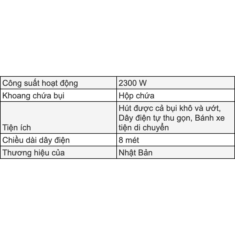 Máy Hút Bụi Công Nghiệp Panasonic MC-YL637SN49 - Bảo Hành 12 Tháng - Hàng Chính Hãng