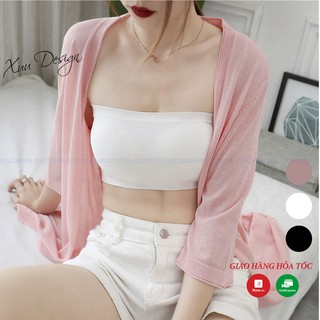 Áo Bra cao su cao cấp trơn không dây có đệm nâng ngực,thoáng mát - Xuu Design BR06