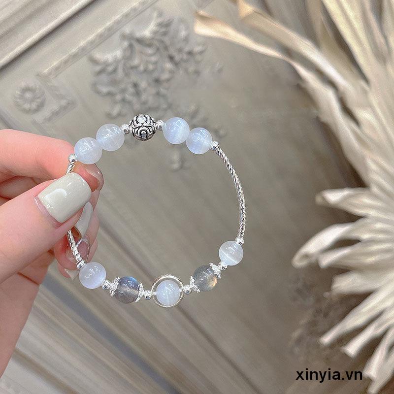 Vòng Tay Đá Mặt Trăng Pha Lê Cho Cặp Đôi / Bạn Thân Phong Cách Pixiu Cổ Điển