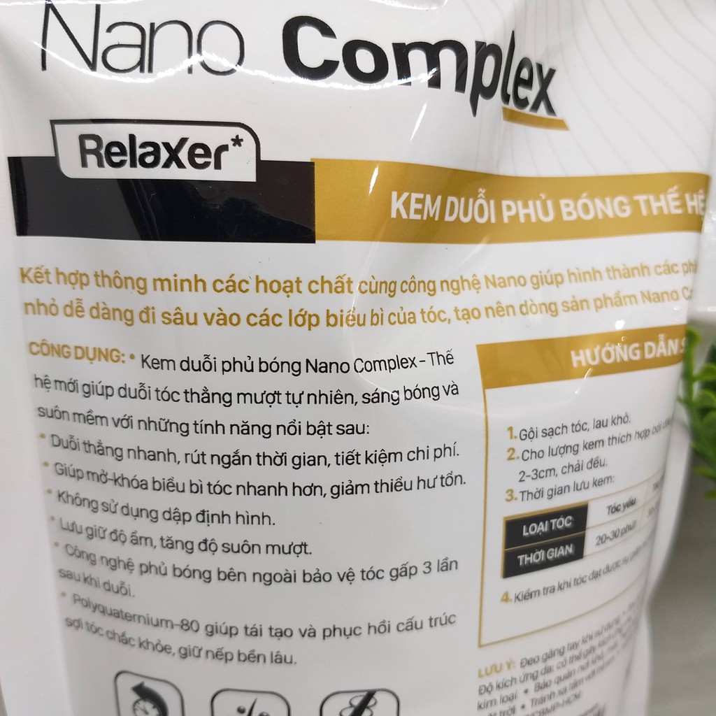 Thuốc duỗi tóc phủ bóng 3 trong 1 Lavox Nano Complex